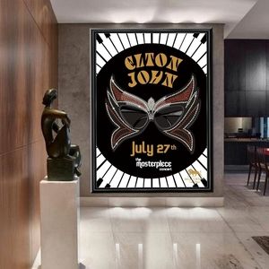 Vintage Elton John Music Print